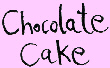 チョコレートケーキのロゴ